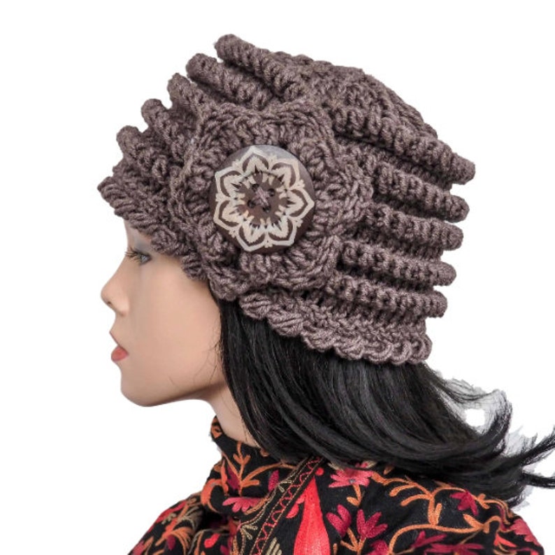 Bucket hat crochet patterns, Crochet beanie pattern, Winter hat image 9