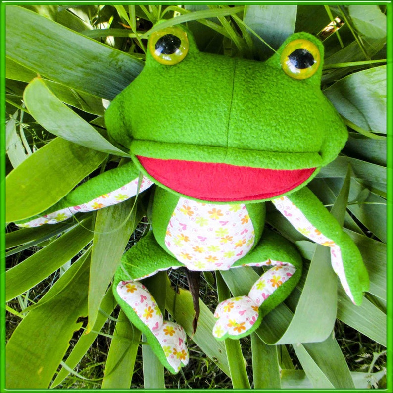 Frog Pattern, Cute Plush, Soft Toy Pattern, Stuffed Animal Etsy