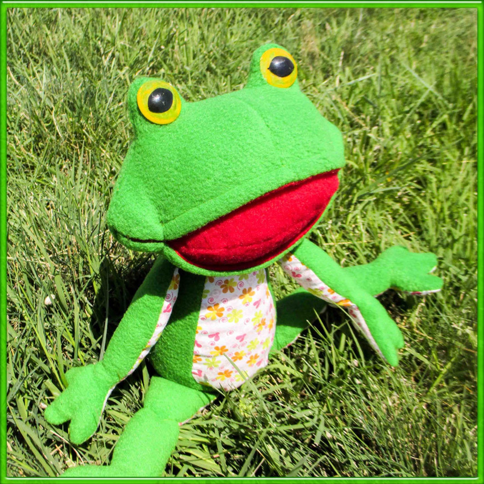 Frog Pattern, Cute Plush, Soft Toy Pattern, Stuffed Animal - Etsy