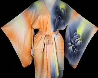 Painted Robe Hand Painted Silk Robe - Etsy