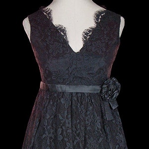 Givenchy black lace dress, Little Black Dress / LBD, vintage couture cocktail dress, french couture, 1960s Audrey Hepburn style