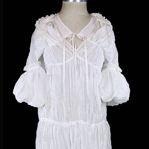 Junya Watanabe, Comme des Garcons dress, avant garde, white ivory, Japanese couture day or evening, festival, origami, boho bohemian