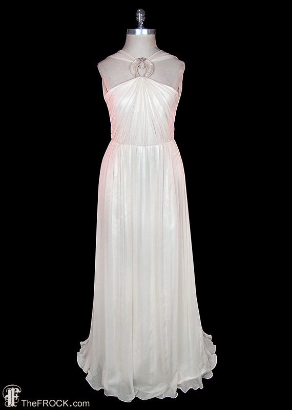 1930s wedding / evening dress, Jean Harlow style p
