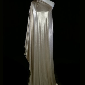 Halston single sleeve toga dress, vintage gold grecian goddess evening gown, bronze metallic jersey couture red carpet 1 one shoulder maxi
