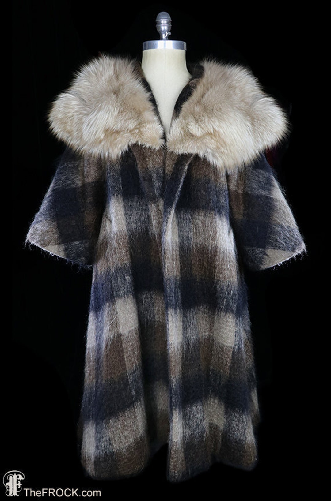 d*7様 ブルマリン　リアルファー襟ニット セール】【Holiday collection】フェイクファー襟ニット（ニット