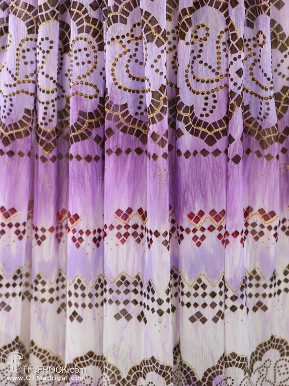 1960s jeweled gown, Elizabeth Arden heavily beade… - image 5