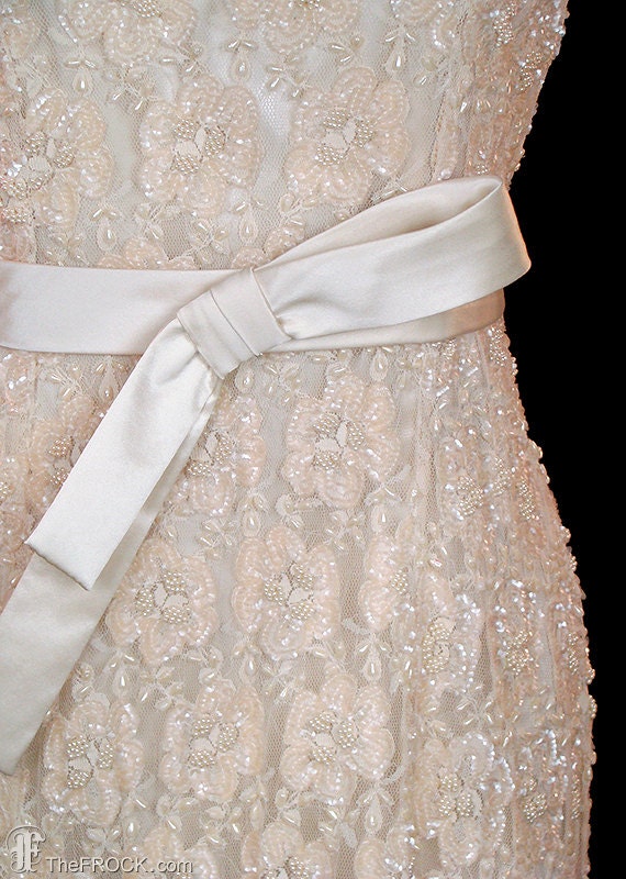 Valentino beaded lace formal or wedding dress, da… - image 2