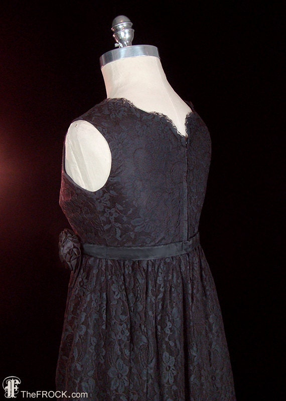 Givenchy Black Lace Dress Little Black Dress LBD Vintage Couture Cocktail Dress French Couture 1960s Audrey Hepburn Style Etsy Canada