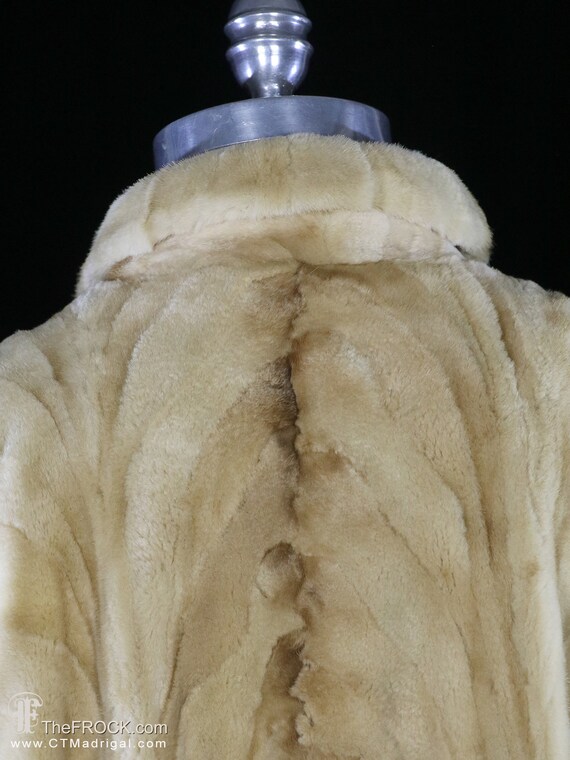 Galanos mink coat, designer sheared fur jacket, J… - image 6