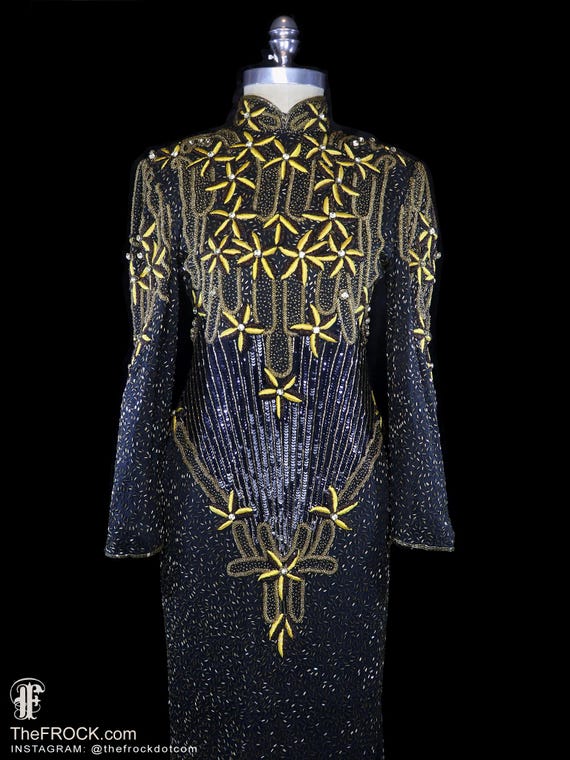 bob mackie gold dress Bob Mackie Gold 1990 Barbie 1st In A Series W/Shipper Signed Case