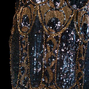 Authentic 1920s Flapper Dress, Art Deco Era Couture, Solidly Beaded ...