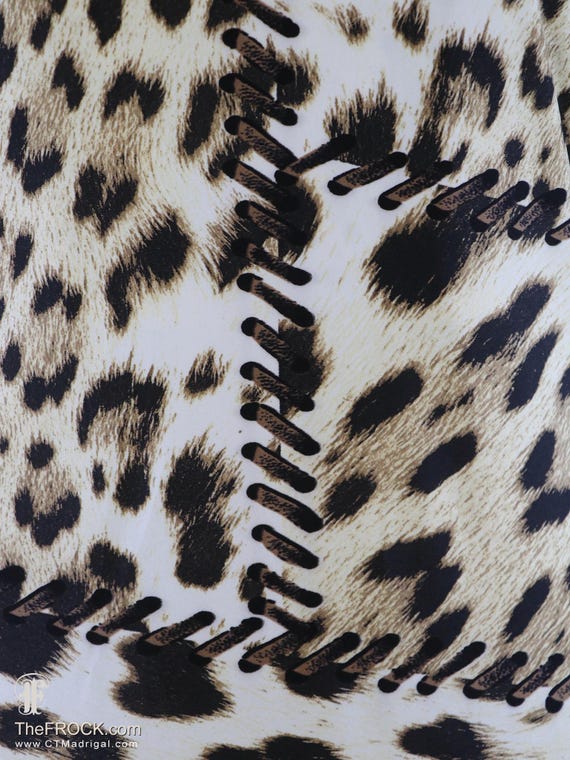 Roberto Cavalli leopard pattern print cocktail dr… - image 3