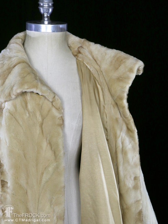 Galanos mink coat, designer sheared fur jacket, J… - image 8