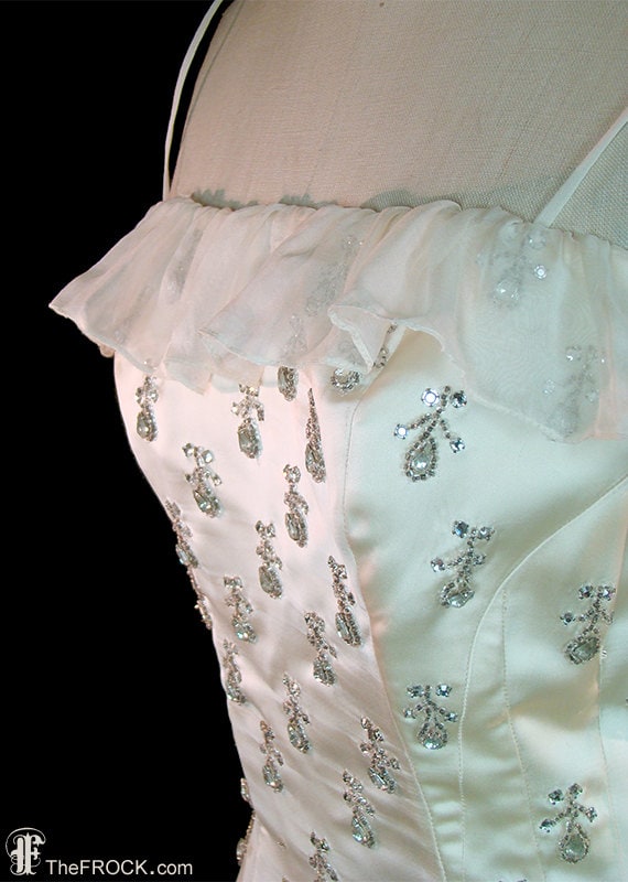 Ceil Chapman wedding dress / evening gown, vintag… - image 4