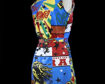 Christian Dior Dress Rasta Mania 2004 Sleeveless Cocktail Pop Art