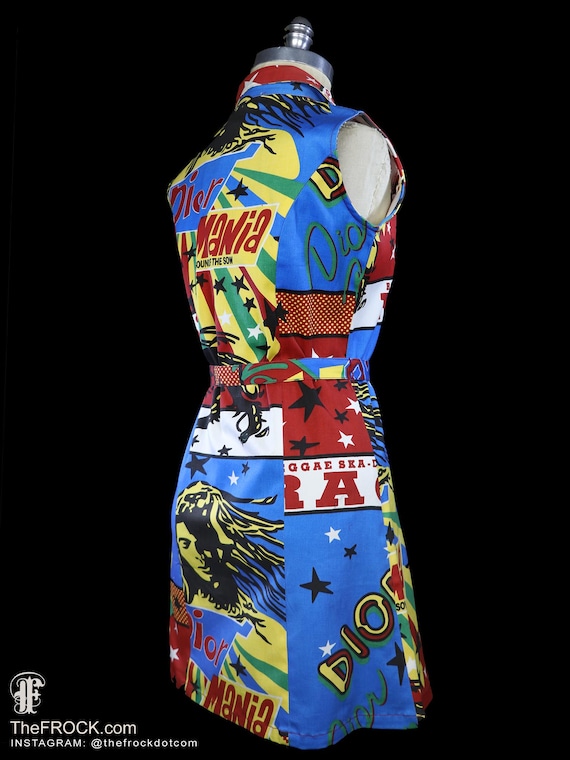 Christian Dior Dress Rasta Mania 2004 Sleeveless Cocktail Pop Art