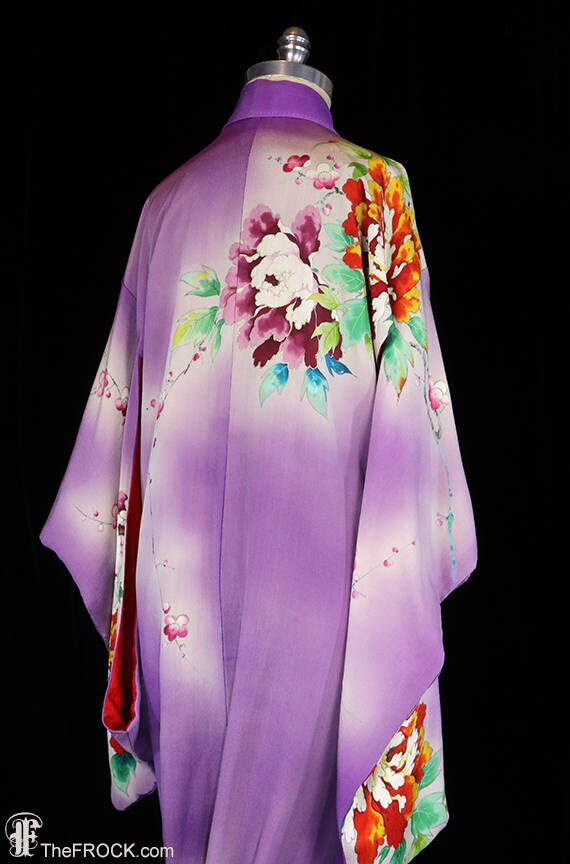 1930s silk kimono, robe or coat or dressing gown,… - image 6