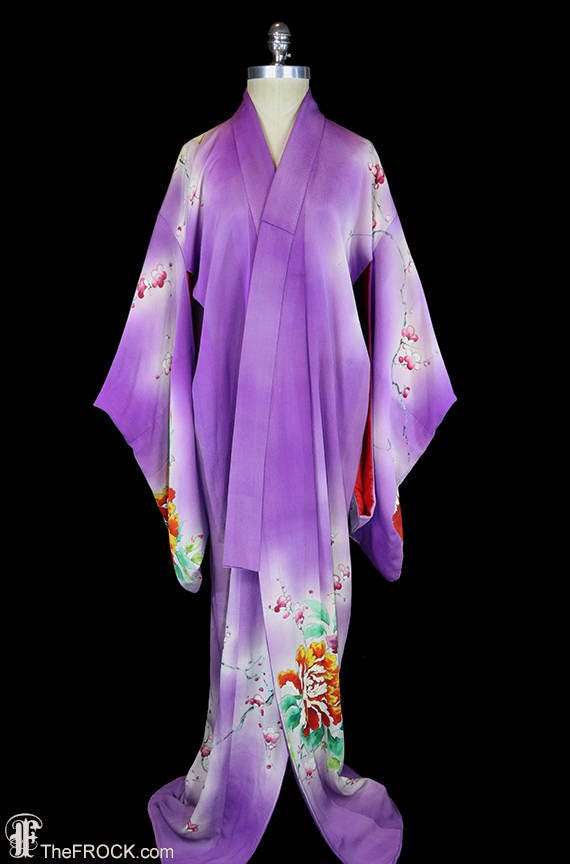 1930s silk kimono, robe or coat or dressing gown,… - image 3