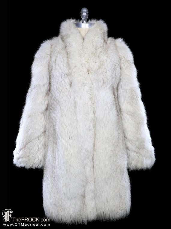 Oscar de la Renta fox coat, long fur winter jacket, o… - Gem