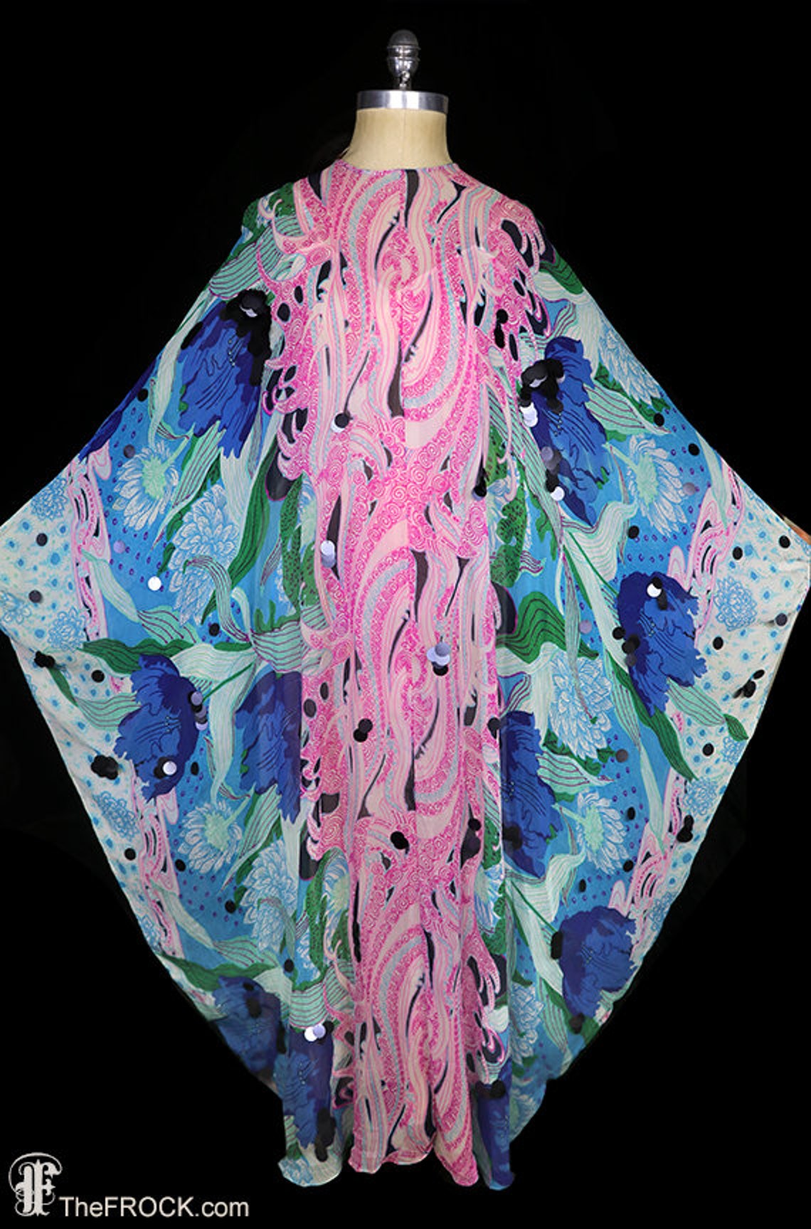 Palawan Beaded Silk Caftan