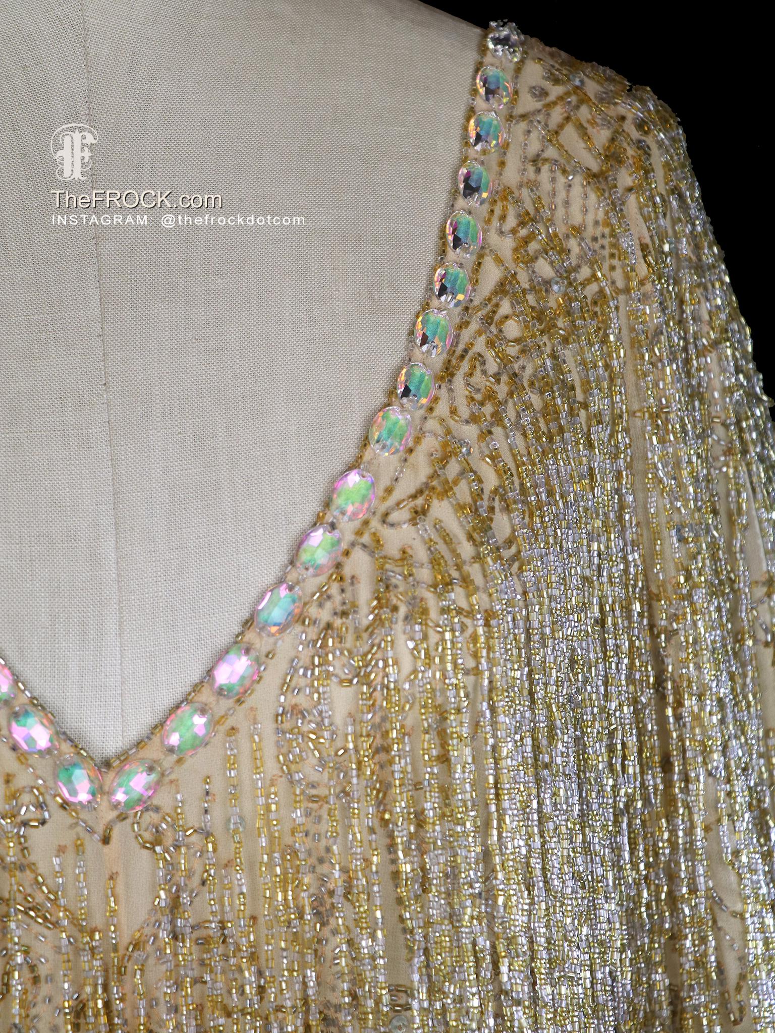 Roberto Cavalli Gold Beaded Fringe Dress Jeweled Long Sleeve Couture  Cocktail Party Reception Bodycon - Etsy