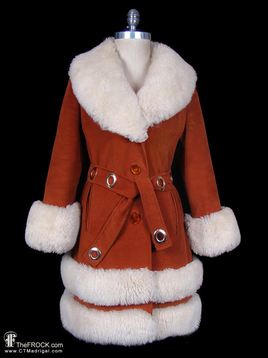 ★即購入可parisienne ribbon 2way fur coate Cape Coat with Fur Collar – axes femme from JAPAN