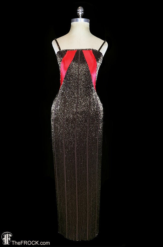 ysl red dress