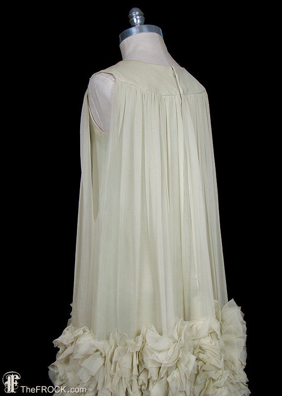 1960s Backless Silk Couture George Halley Gown main image 1