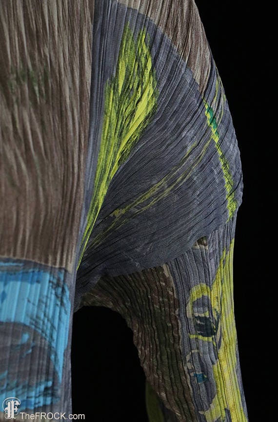 RESERVED - Issey Miyake Maxi Dress, Avant Garde Pleated Long