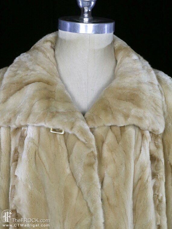 Galanos mink coat, designer sheared fur jacket, J… - image 7