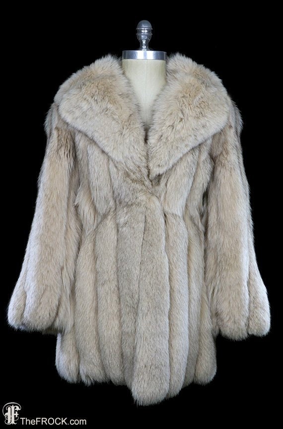 Oscar de la Renta fox jacket, vintage fur winter c