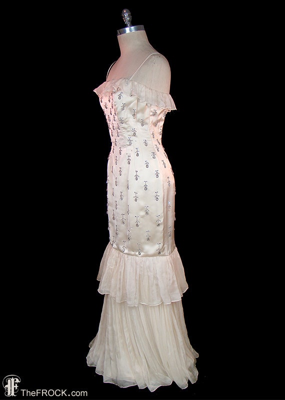 Ceil Chapman wedding dress / evening gown, vintag… - image 3