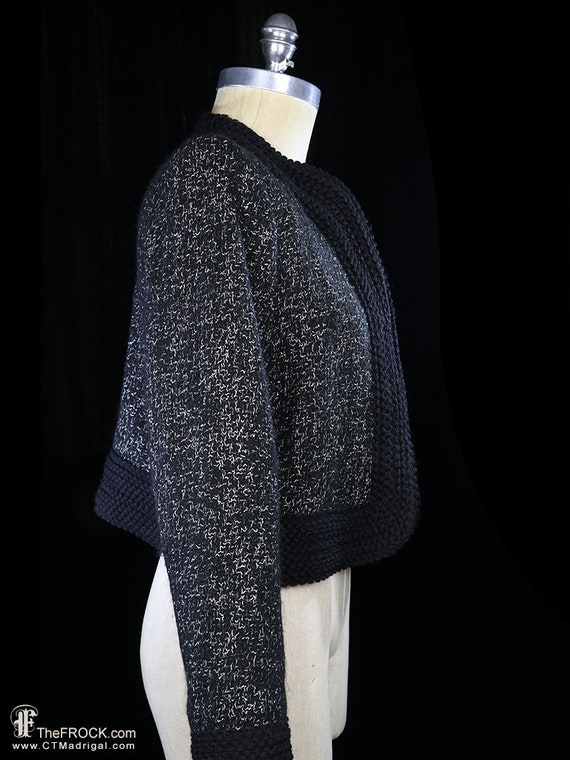 Yves Saint Laurent jacket coat, vintage boucle kn… - image 5