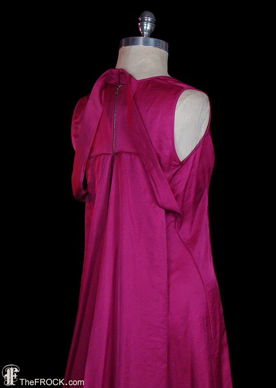 Narciso Rodriguez Magenta Silk Gown With Train, Avant Garde Couture ...