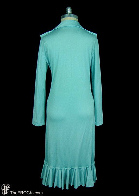 Halston dress, vintage wrap jersey day or evening… - image 3