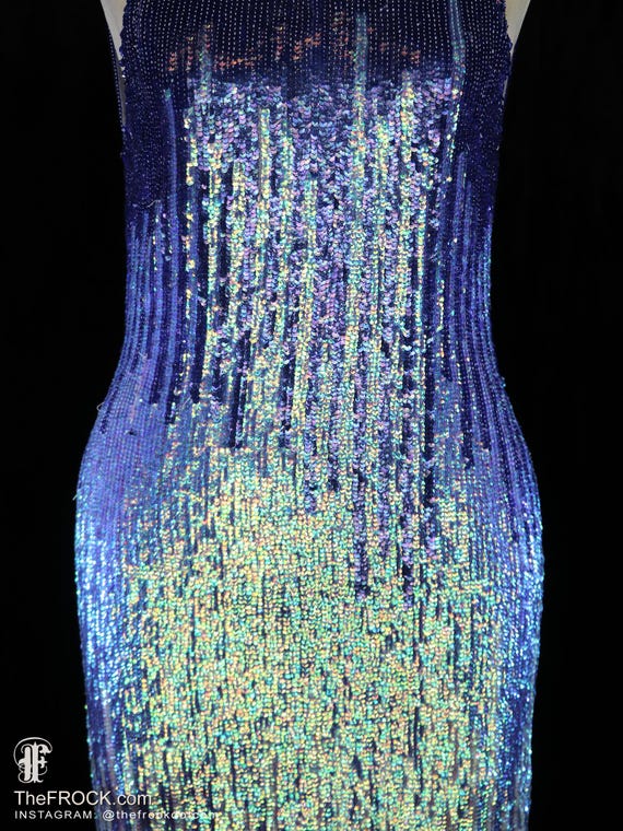 versace blue dress Cinq a Sept main image 0