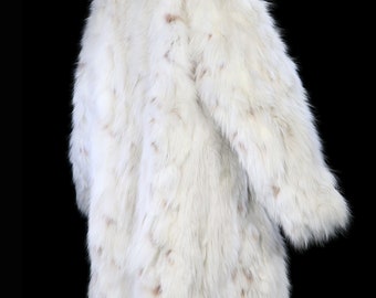 Oscar De La Renta Fox Jacket, Fur Winter Coat White Ivory Oscar De La Renta Fox Jacket, Fur Winter Coat White Ivory