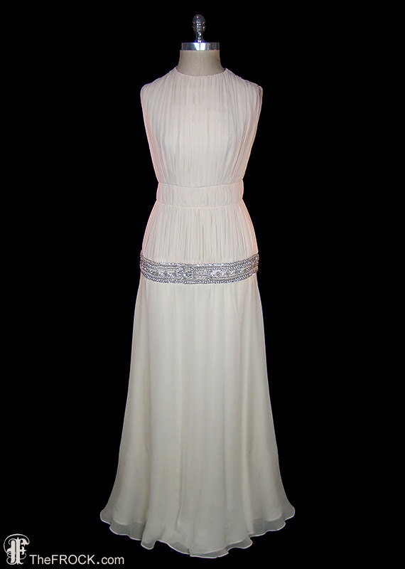 madame gres linen dress Madame Grs (Germaine milie Krebs) - Evening dress - French
