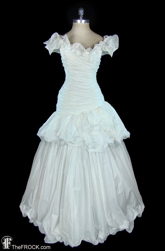 vintage couture wedding dress