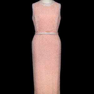 norman norell mermaid dress Norman Norell Iconic Mermaid Gown Sparkling Green Sequins on Silk 1960s-1970s