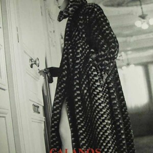 GALANOS mink coat vintage 1980s fur jacket stripe checkerboard harlequin pattern stripes animal print tiger zebra 1960s 60s 70s mod boho spy image 6