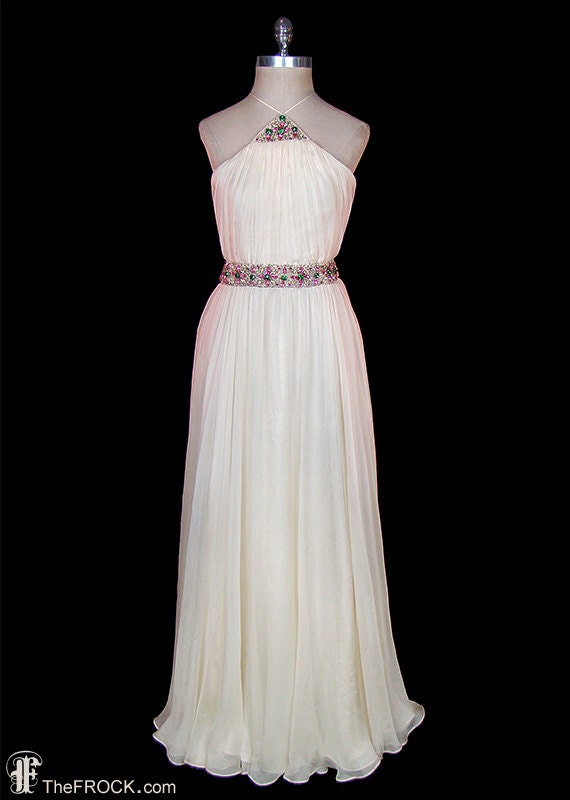 1930s wedding / evening dress, Jean Harlow vintage