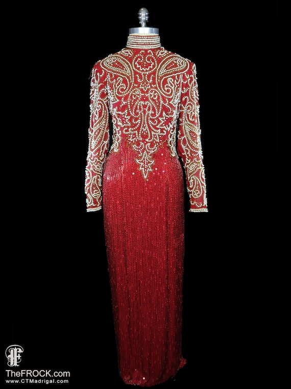 naeem khan red dress Naeem Khan Strapless Metallic Raffia Embroidered Ball Gown