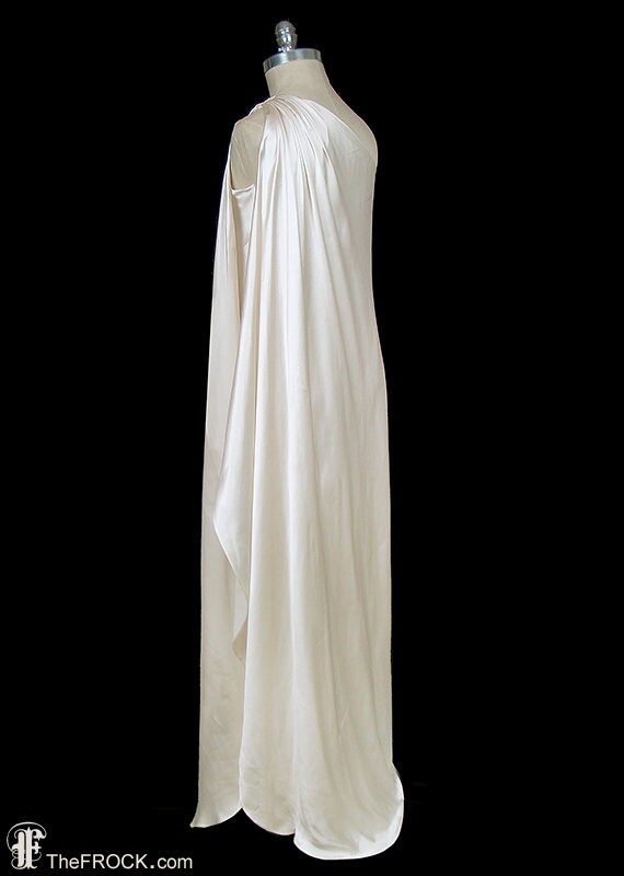 Halston toga dress, grecian goddess wedding or ev… - image 2