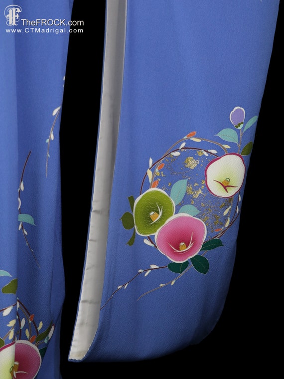 Vintage silk kimono, robe or coat or dressing gow… - image 5