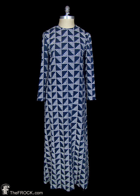 Paco Rabanne vintage maxi dress, sequined long-sl… - image 2