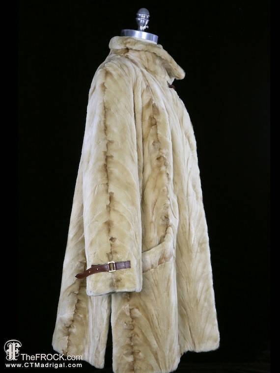 Galanos mink coat, designer sheared fur jacket, J… - image 3