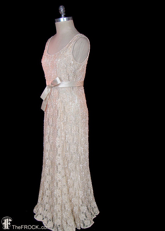 Valentino beaded lace formal or wedding dress, da… - image 3