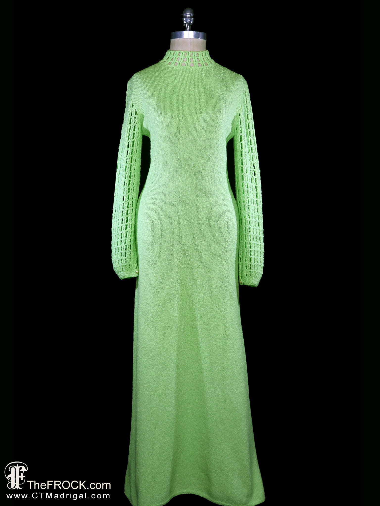 Rare Early St John Knits Dress Green 