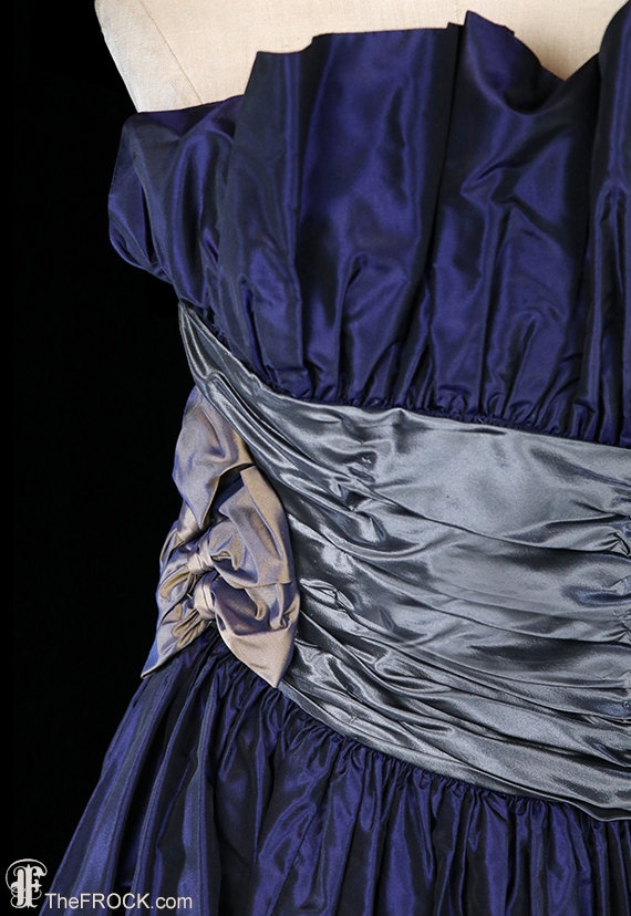 Pierre Balmain dress, silk taffeta, vintage frenc… - image 2